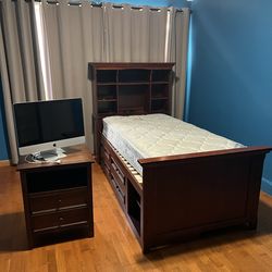 Twin Bed frame and night table