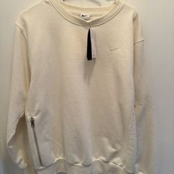 Nike Men’s Fleece Hoodie White New 