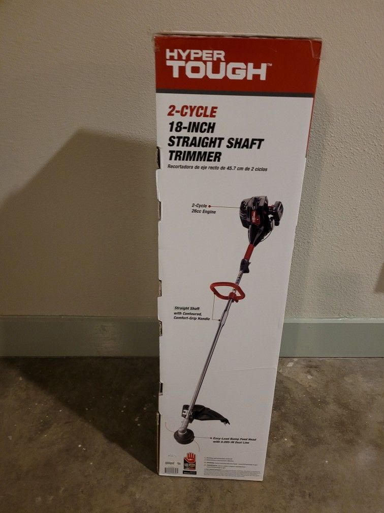 Hyper Tough 17Inch Curved Shaft Gas String Trimmer (New) For Sale In