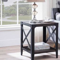 Tea table  length of 22inches. Width of 20 inches