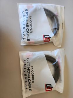 2 New Deco Gear 4K Copper 6 FT HDMI Cable Universal