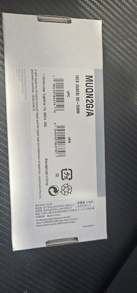 Apple Laptop Memory(RAM) NEW