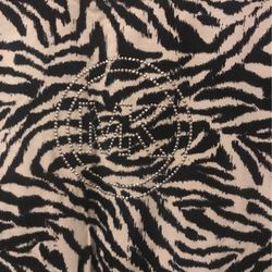 Michael Kors Zebra T-shirt Silver Bling 2xl 2x xxl