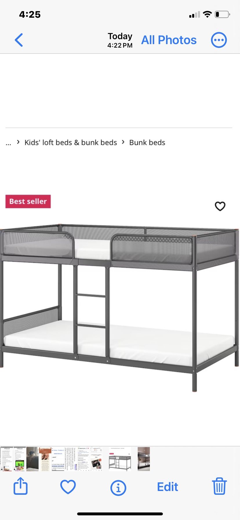 IKEA  Twin On Twin  Bunk Beds