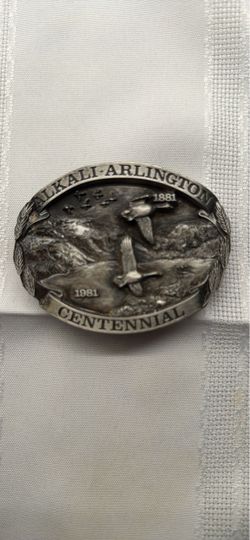 Alkali-Arlington Centennial 1881–1981 Belt Buckle