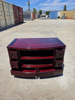 Asian Style Rosewood Dresser with Drawers