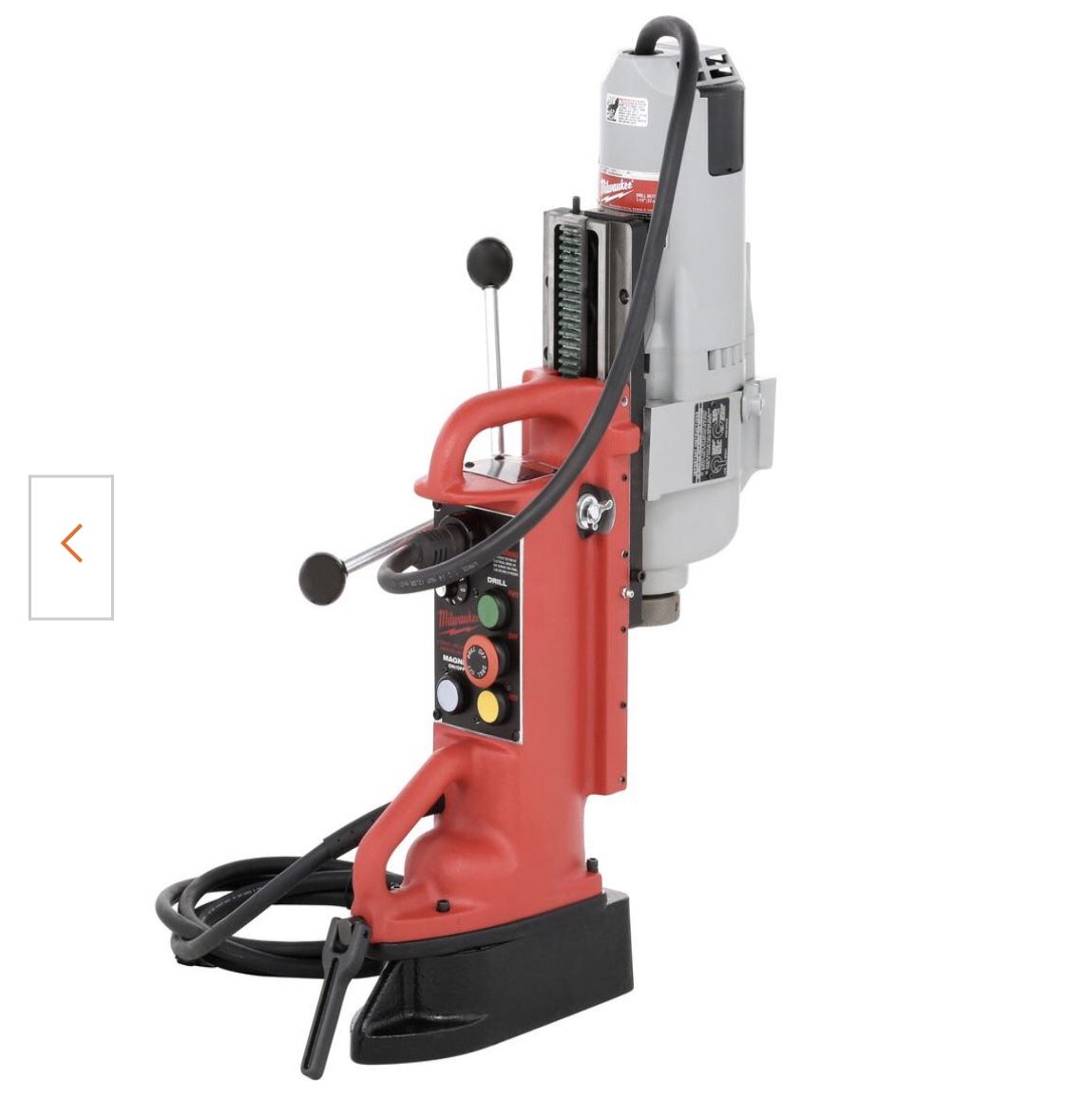 Milwaukee Electro-Magnetic Adjustable Position Drill Press with # 3 Morse Motor