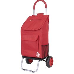 Foldable Shopping Trolley - Red