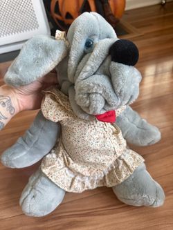 Vintage Wrinkles Dog Puppet