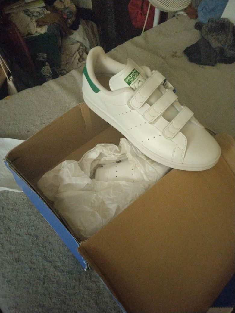 Adidas Stan Smith CF 10 1/2 OG Dark Green Velcro