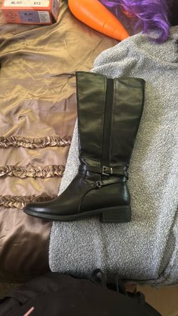 LEATHER BOOTS BLACK!!