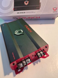 CRUNCH 3725 WATTS MONOBLOCK 1 OHM STABLE BUILT IN CROSSOVER WITH BASS CONTROL CAR AMPLIFIER