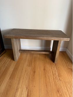 Rustic Wood Accent Bench