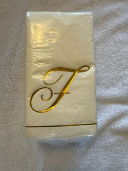 Wedding “F” Initial Napkins