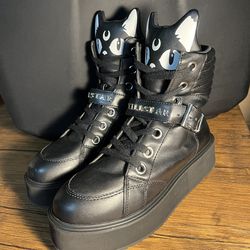 BRAND NEW Killstar Platform Sneakers - Keiko Kitty High Tops