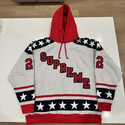 Supreme - Large / Pullover Hockey Hoodie - ‘Ash Grey’