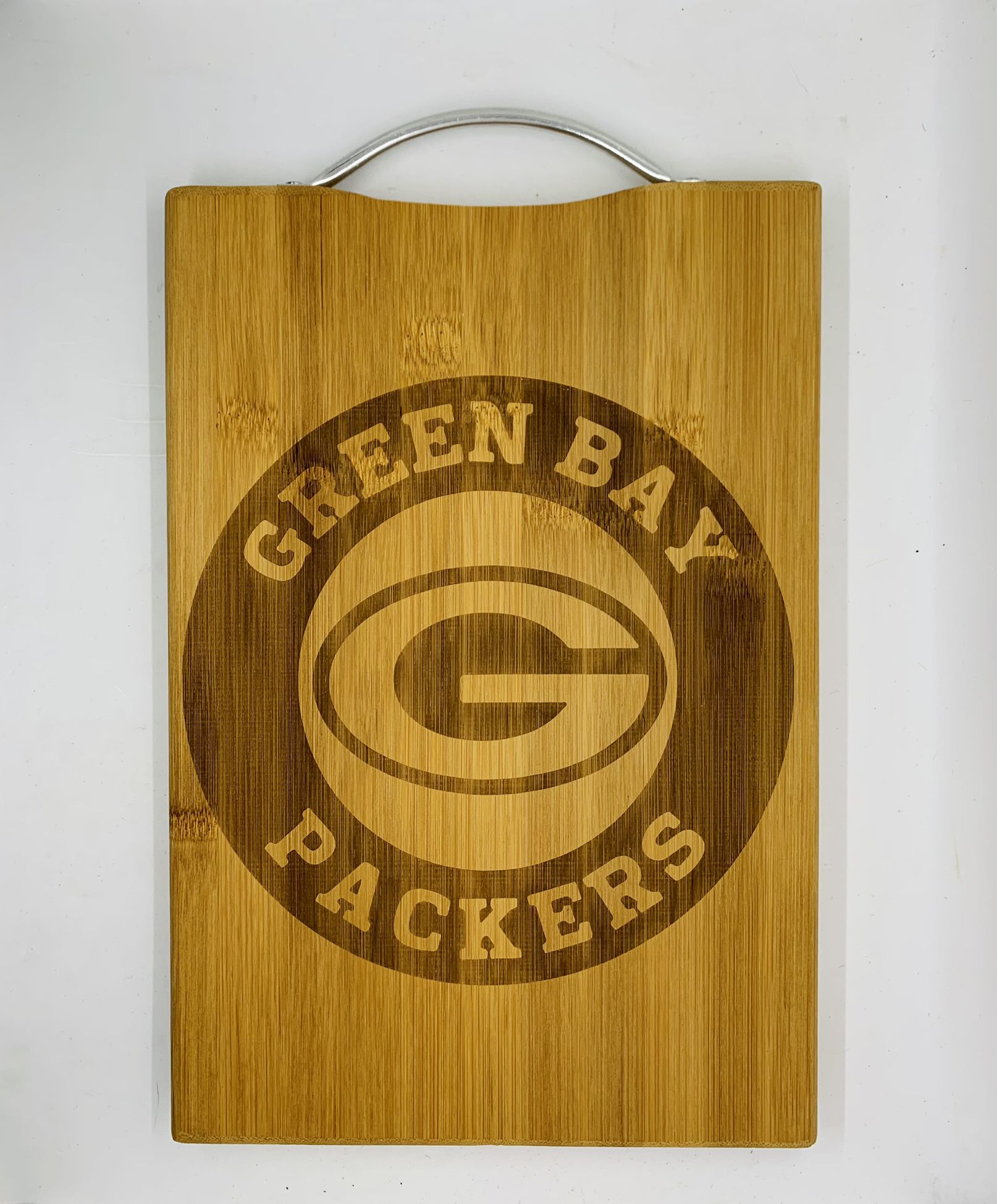 Green bay packers laser engraved bamboo high quality cuttingboard pop gift