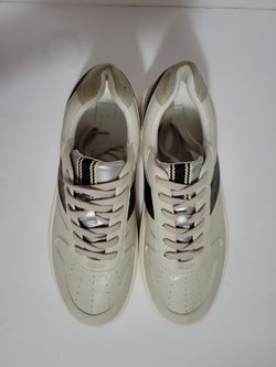 SHU SHOP Satine Pewter Platform Sneakers Chunky Retro Shoes Women's Size 10