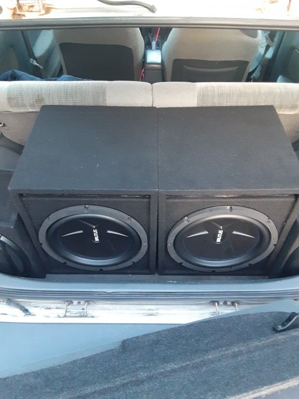 2 12" Hifonics Brutus Subwoofers (Kicker Pioneer Rockford Fosgate Jl Audio Re Fi Mtx Sony Alpine Skar Taramps Ct Sounds Kenwood Sundown Jbl Bose Jvc)
