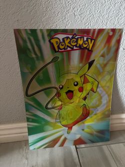 Pokémon 3D Changing Holographic Poster-3 Different Images