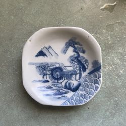 Vintage Japanese Porcelain Plate