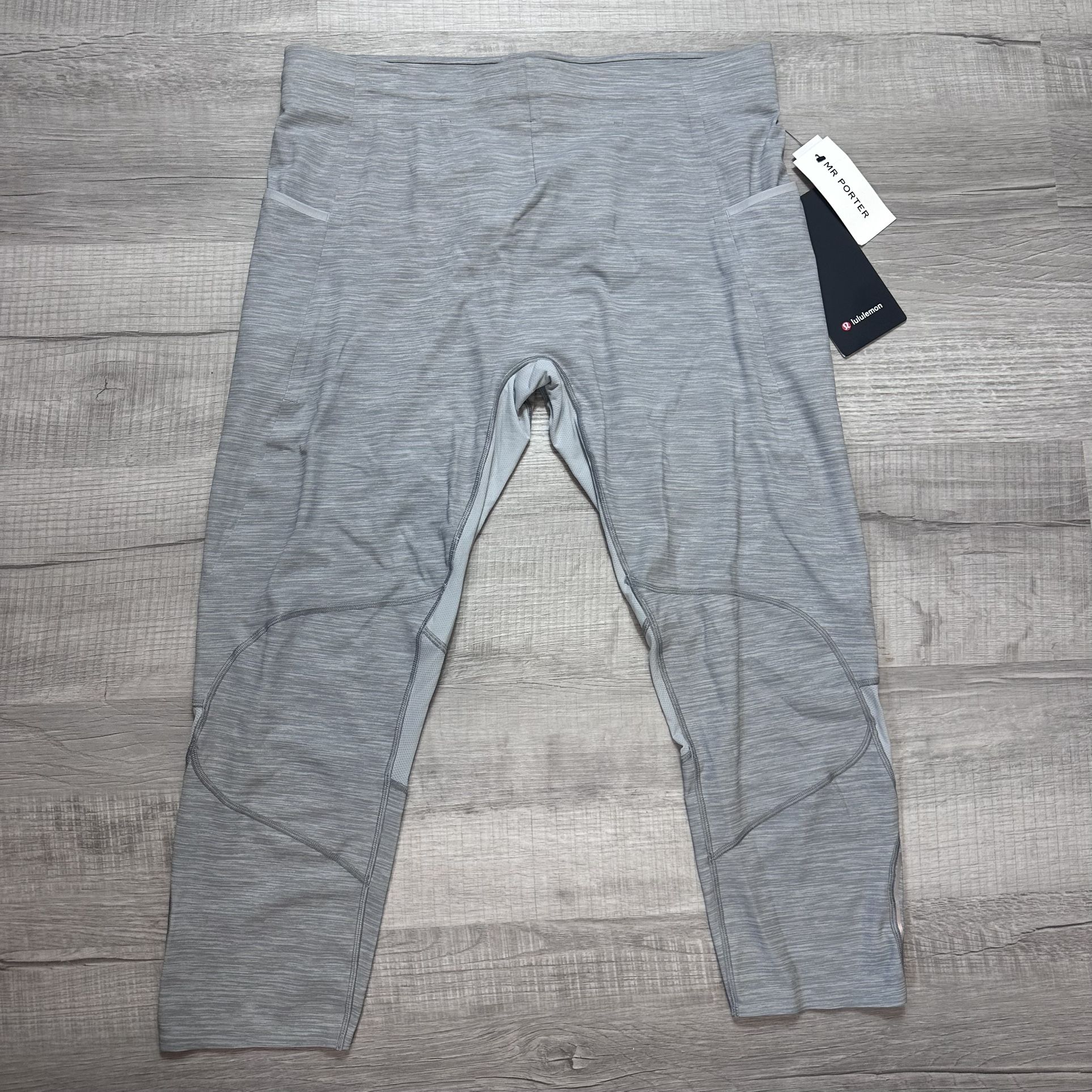 Lululemon Surge Tight 22" Compression Pants Mens XL Gray Running 3/4 Length NEW