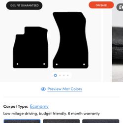 Audi A4 carpet car mats -1st Row set