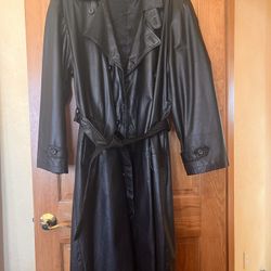 Aggio large Leather Coat