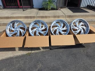 22" US MAG billets 22x10" silver brushed aluminum