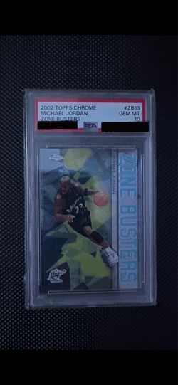 2002 Topps Chrome Michael Jordan Zone Busters PSA 10
