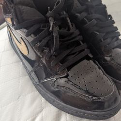Patent Leather And Gold Jordan 1s Size 12