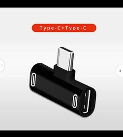 USB Support charging song call 3in 1 USB c to type-C adapter earphone converter headphone