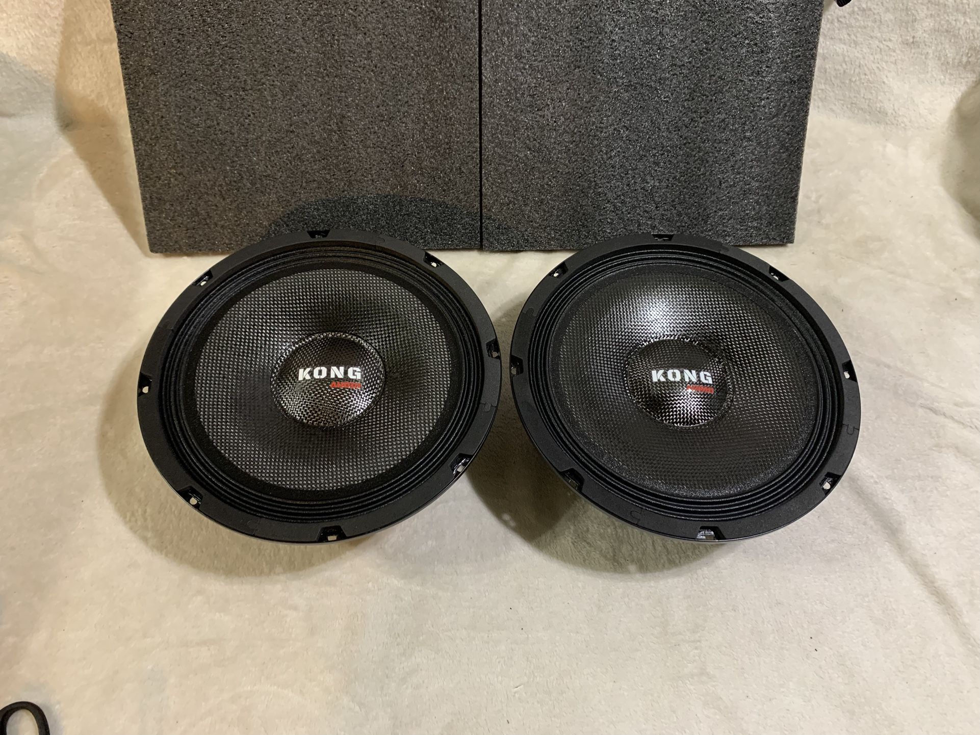 Brand New Pair 10” Kong Audio Shallow Mount 10” Midrange Speakers ($130 Per Pair )