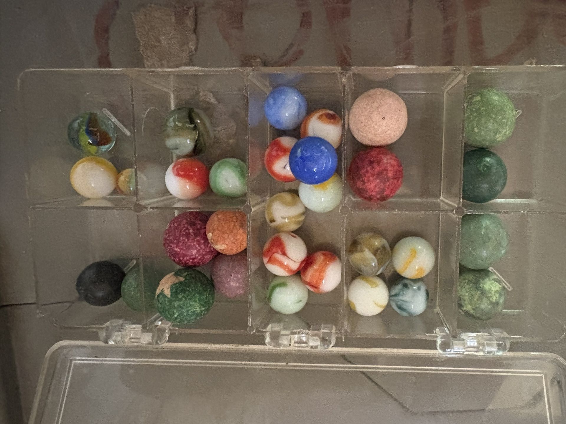 Lot Of 31 Authentic Vintage Marbles