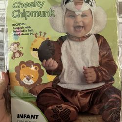 Chipmunk Costume 6-12 Months 