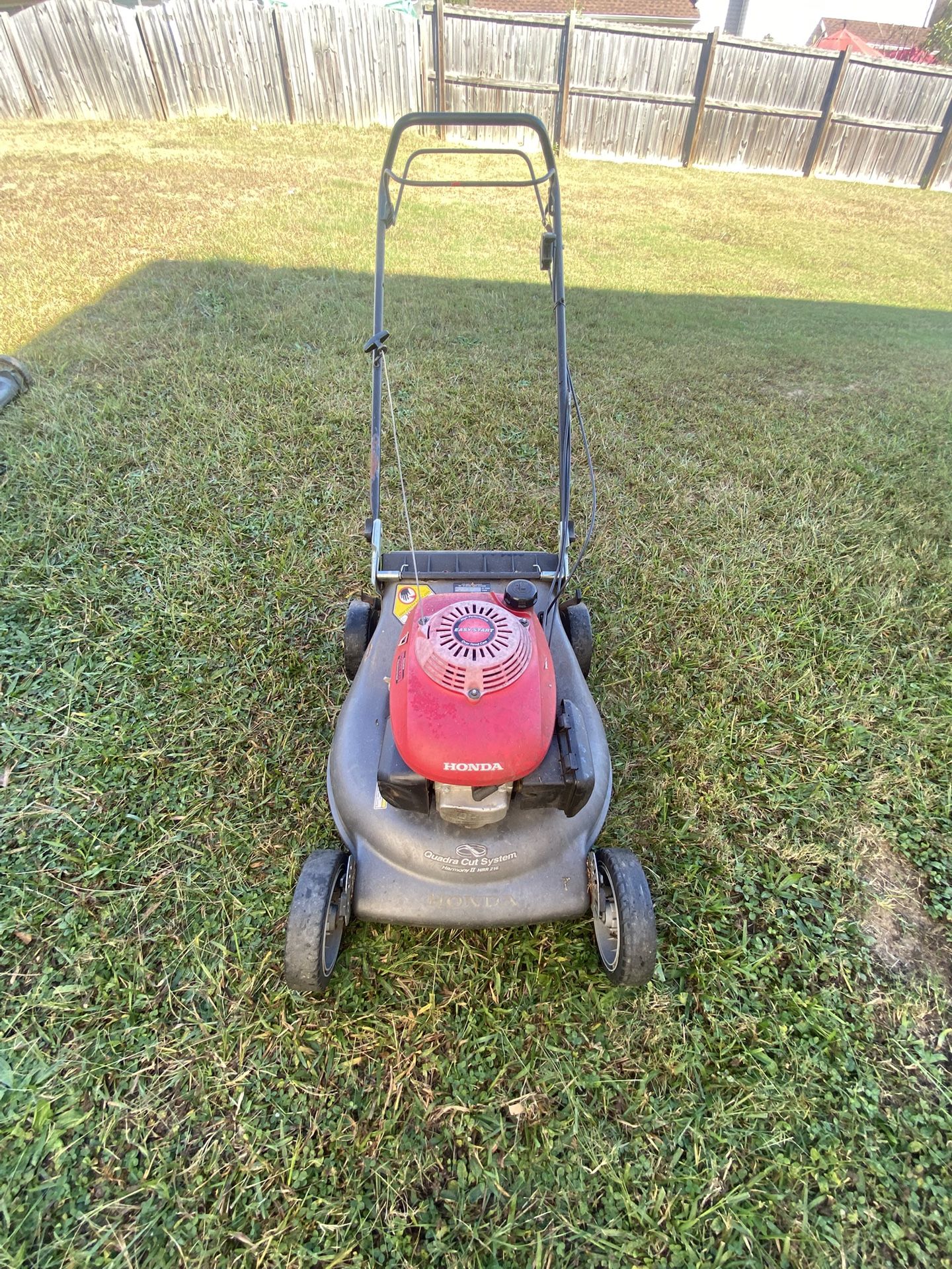 broken honda propelled mower