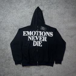 Emotions Never Die Zip Up Hoodie S