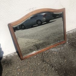 Antique Beveled Glass Mirror