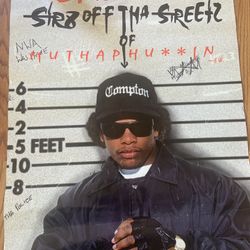 Eazy E 1993 Vintage Rap Hip Hop Promo Poster NWA 