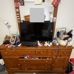 Large Dresser With Mirror