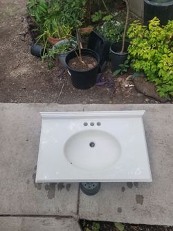 Bathroom vanity sink only