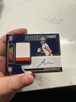 Jalen McMillan Freshmen Fabric Rookie Patch Auto /50