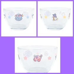 Kirby Ice Cream Dessert Glass Cups 3Pcs Original Ichiban Kuji Japan Banpresto
