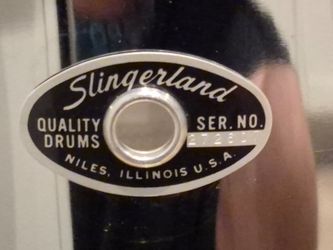 Slingerland Vintage Drum Badge Label