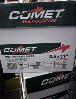 Comet Multi-Purpose Copy Paper 8.5x11 5000 Sheets