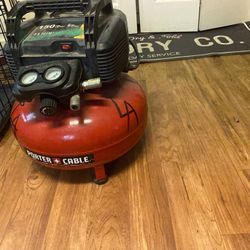 Air Compressor Air Hose And Nail Gun