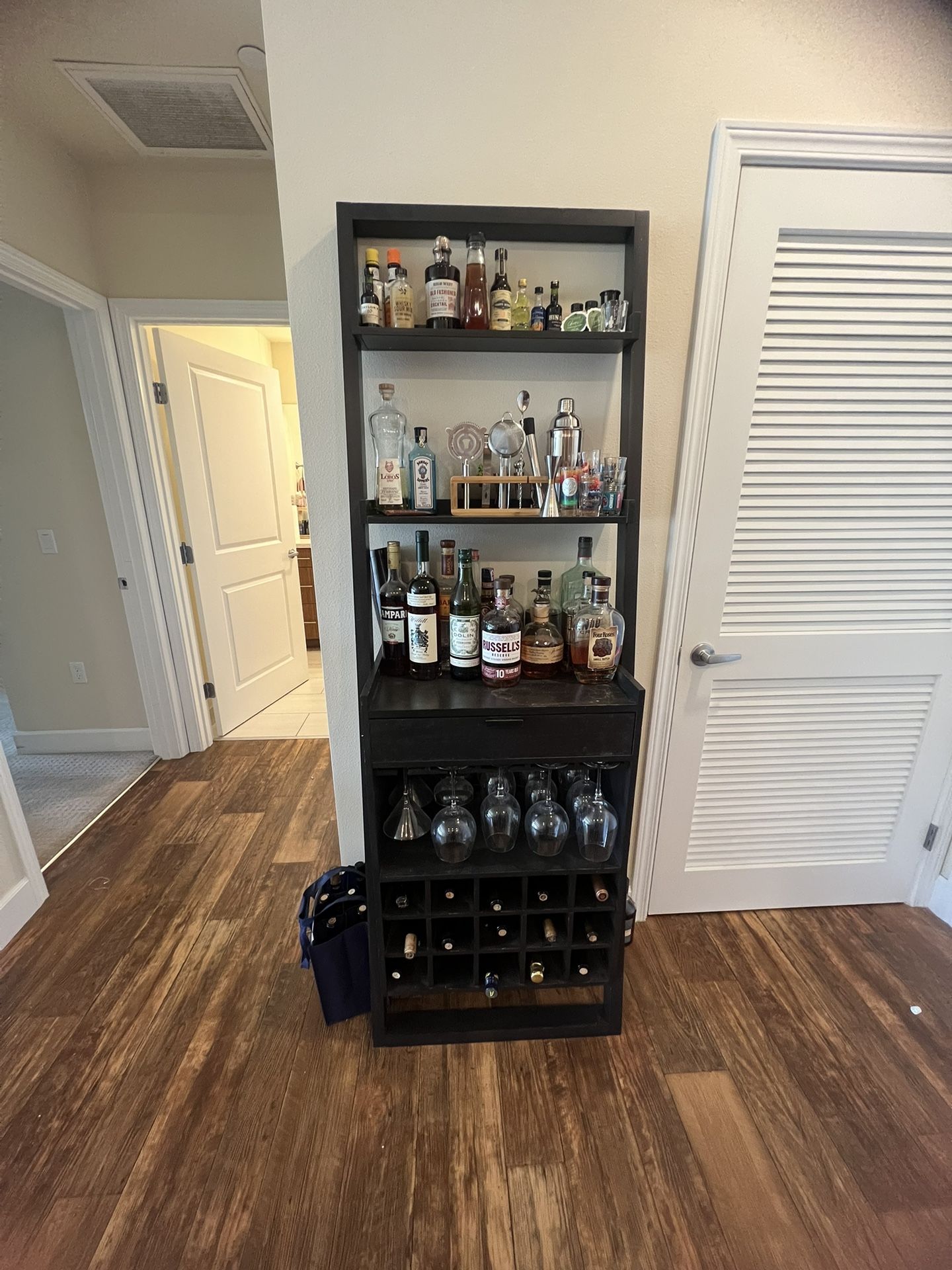 Black Wine/Shelf Storage 