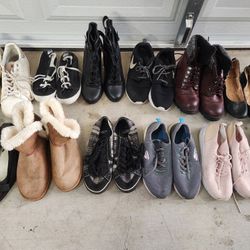 Different Kinds Of Women's Shoes, 13 Pairs For $20