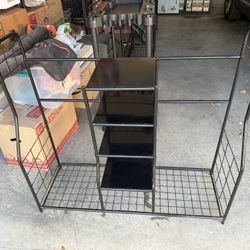 Set Of Three Sports Equipment Racks