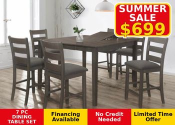 7 PC DINING TABLE